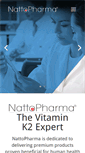 Mobile Screenshot of nattopharma.com