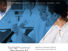 Tablet Screenshot of nattopharma.com